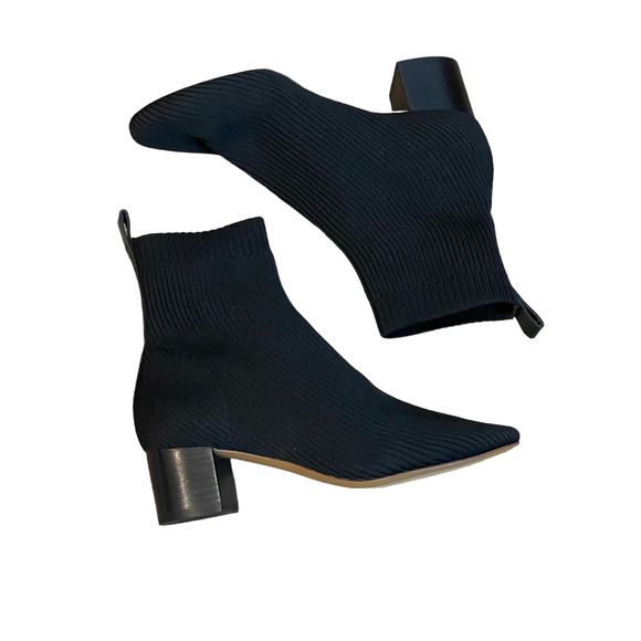 Everlane The High-Ankle Glove Black Boot In ReKnit Women's Size 9 NWOT - Picture 5 of 12